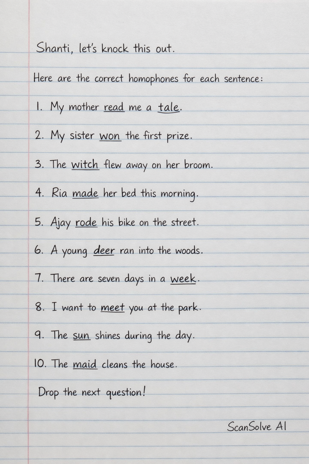Handwritten step-by-step solution preview