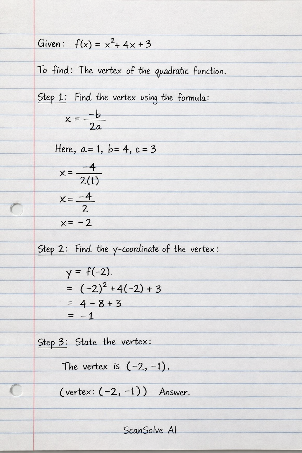 Handwritten step-by-step solution preview