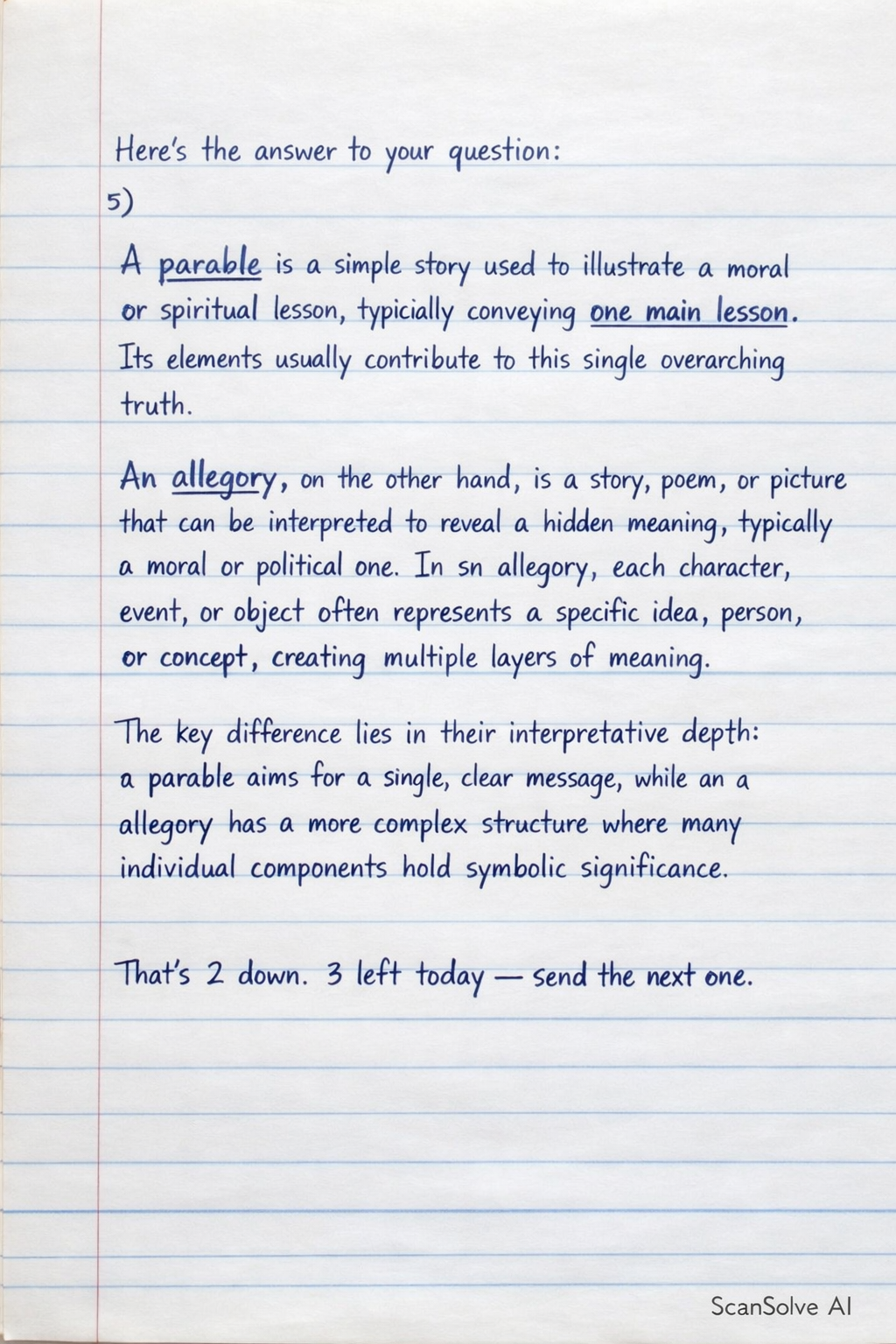 Handwritten step-by-step solution preview