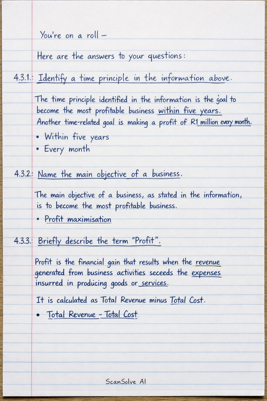 Handwritten step-by-step solution preview