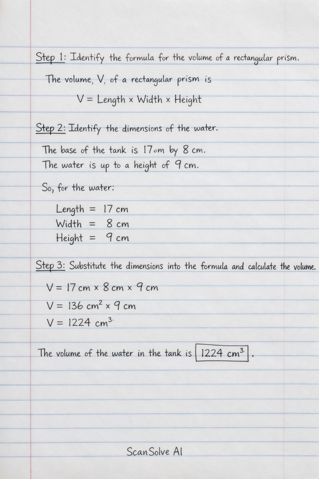 Handwritten step-by-step solution preview