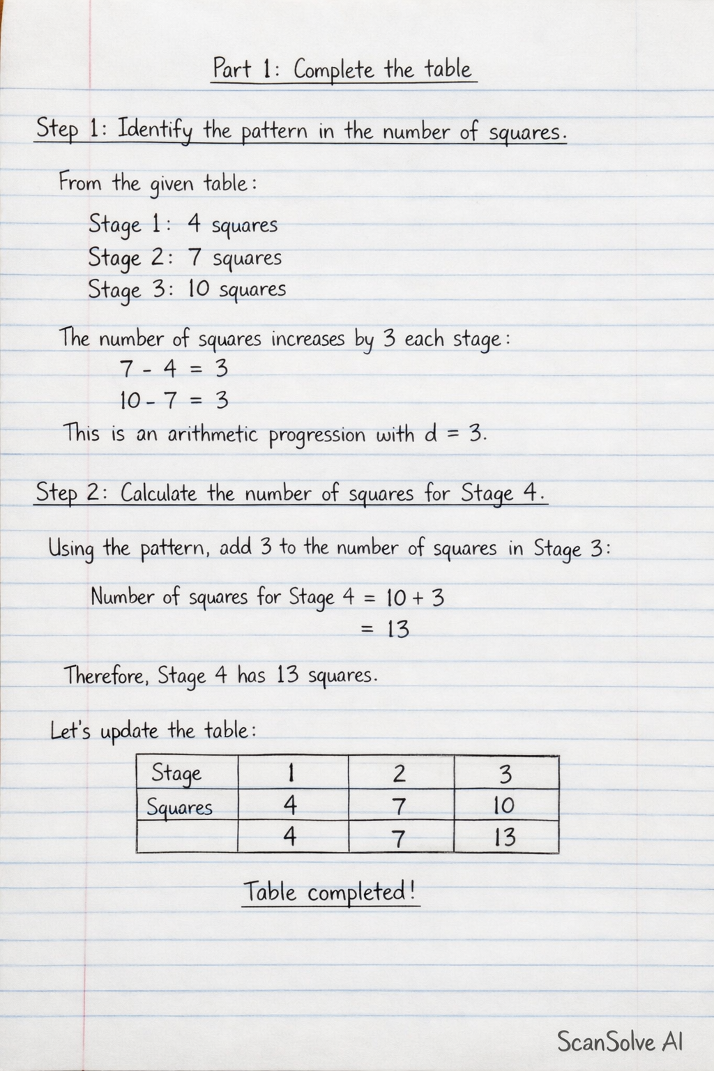 Handwritten step-by-step solution preview