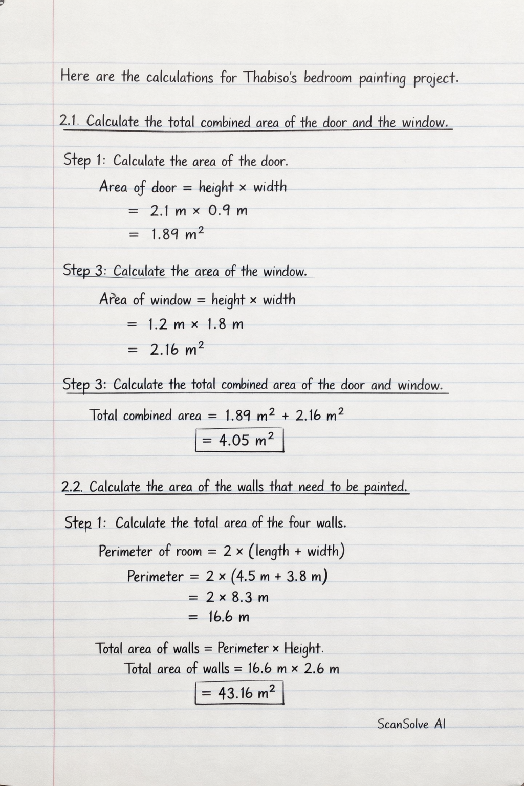 Handwritten step-by-step solution preview