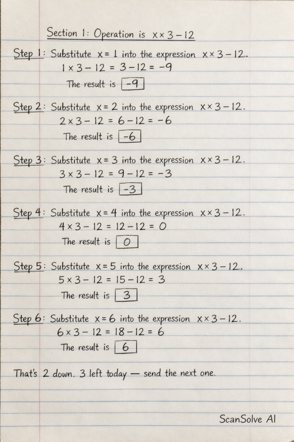 Handwritten step-by-step solution preview