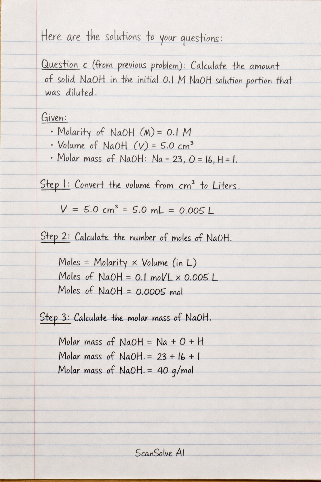 Handwritten step-by-step solution preview