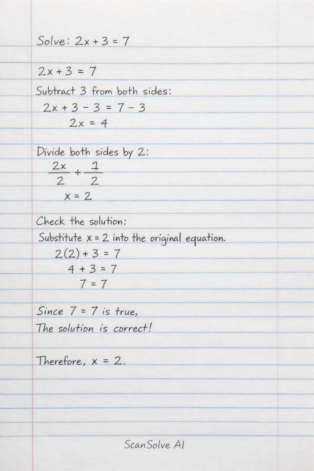 Handwritten step-by-step solution preview