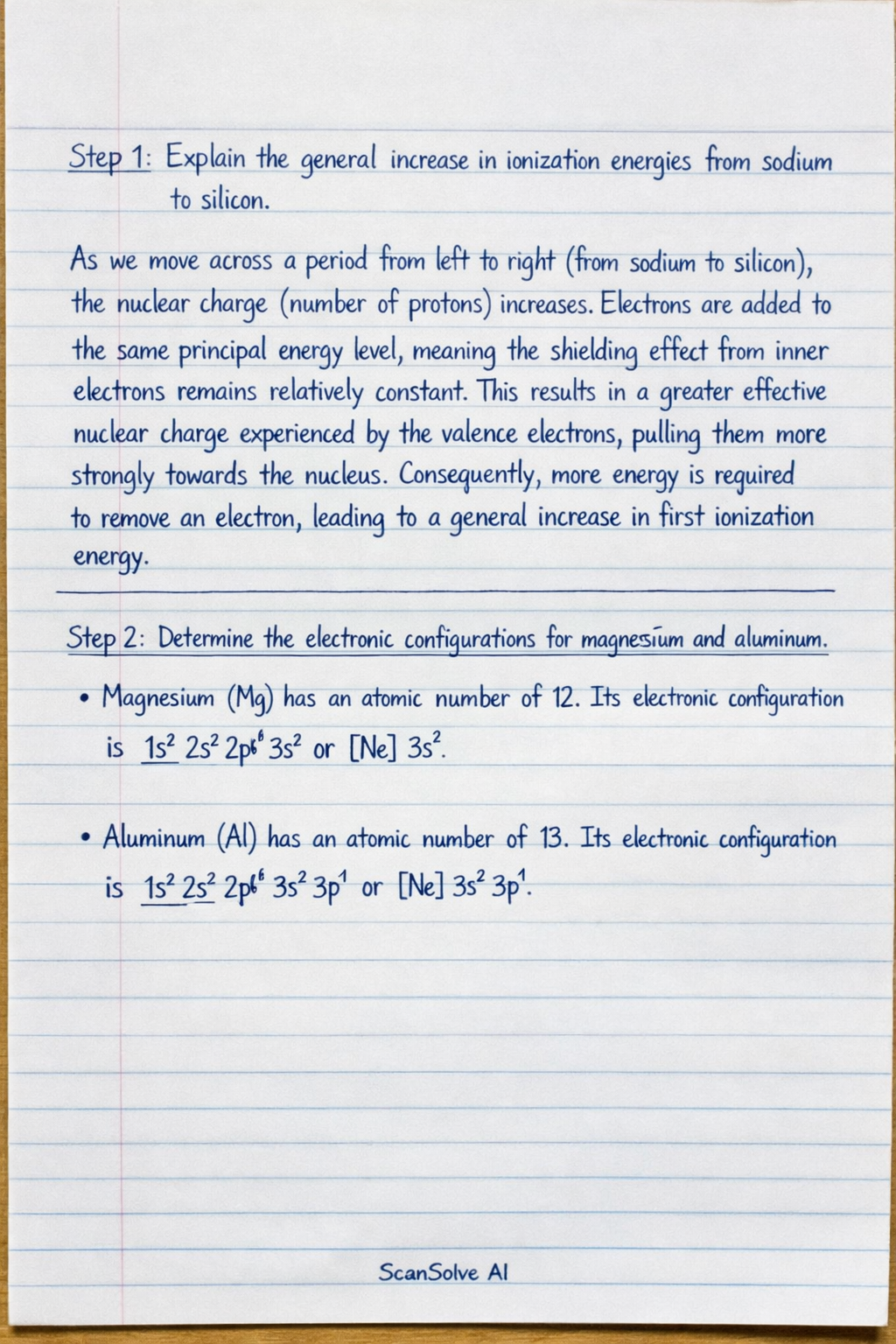 Handwritten step-by-step solution preview