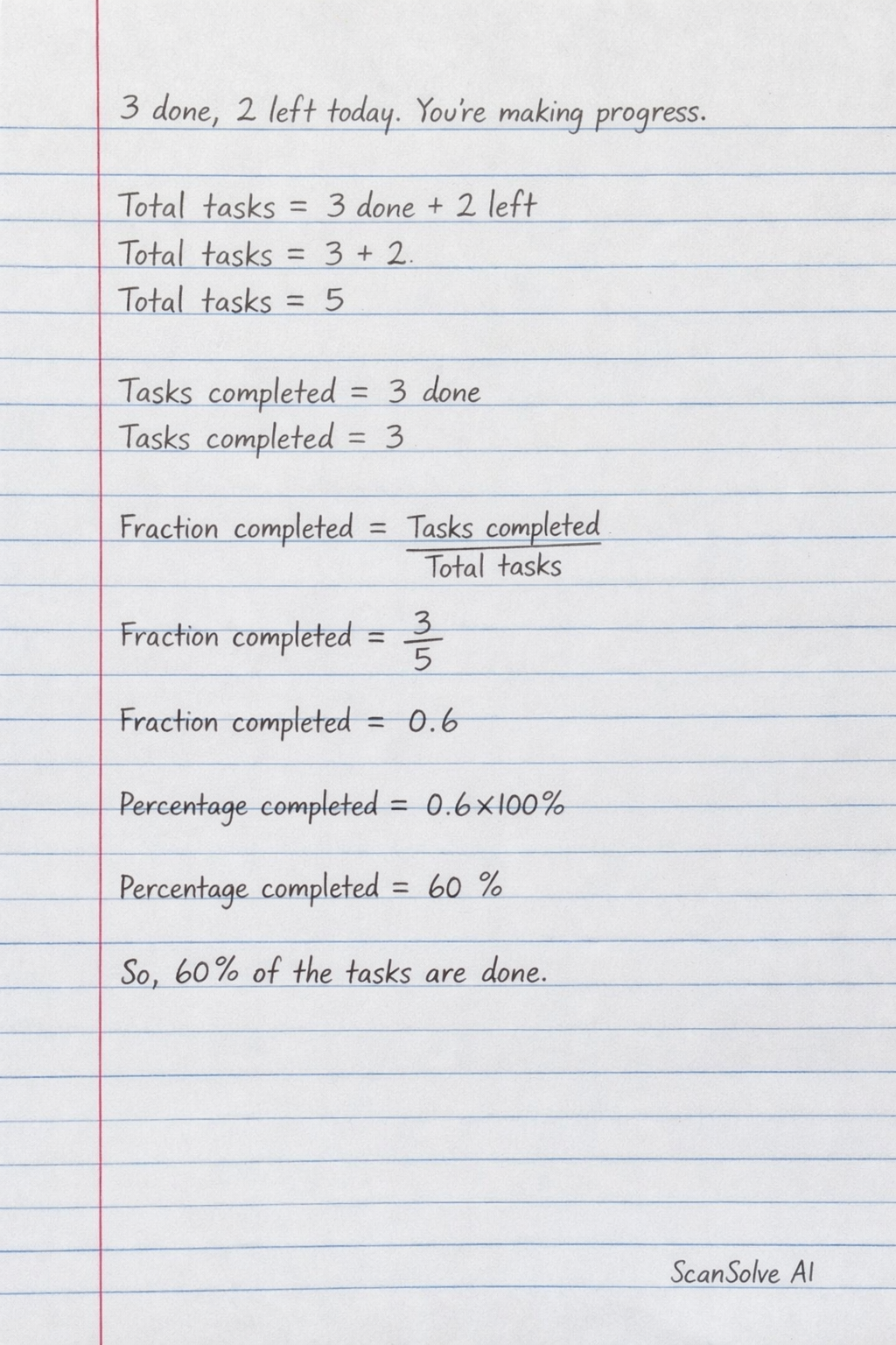 Handwritten step-by-step solution preview