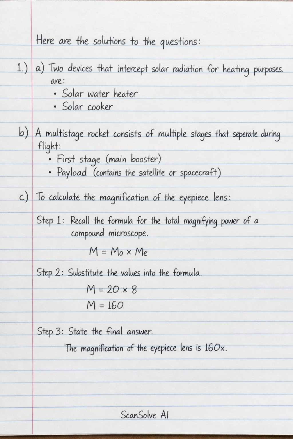 Handwritten step-by-step solution preview