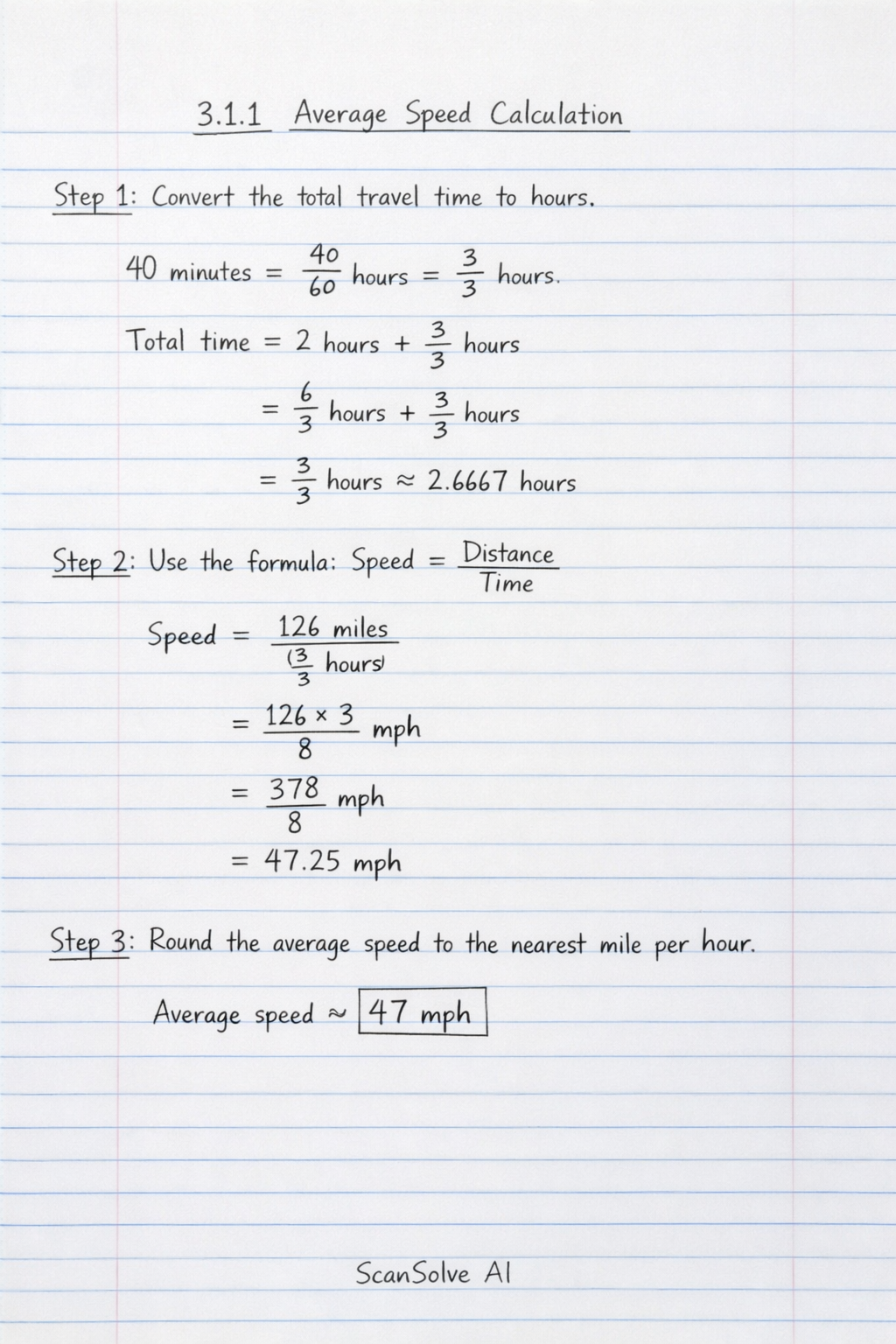 Handwritten step-by-step solution preview