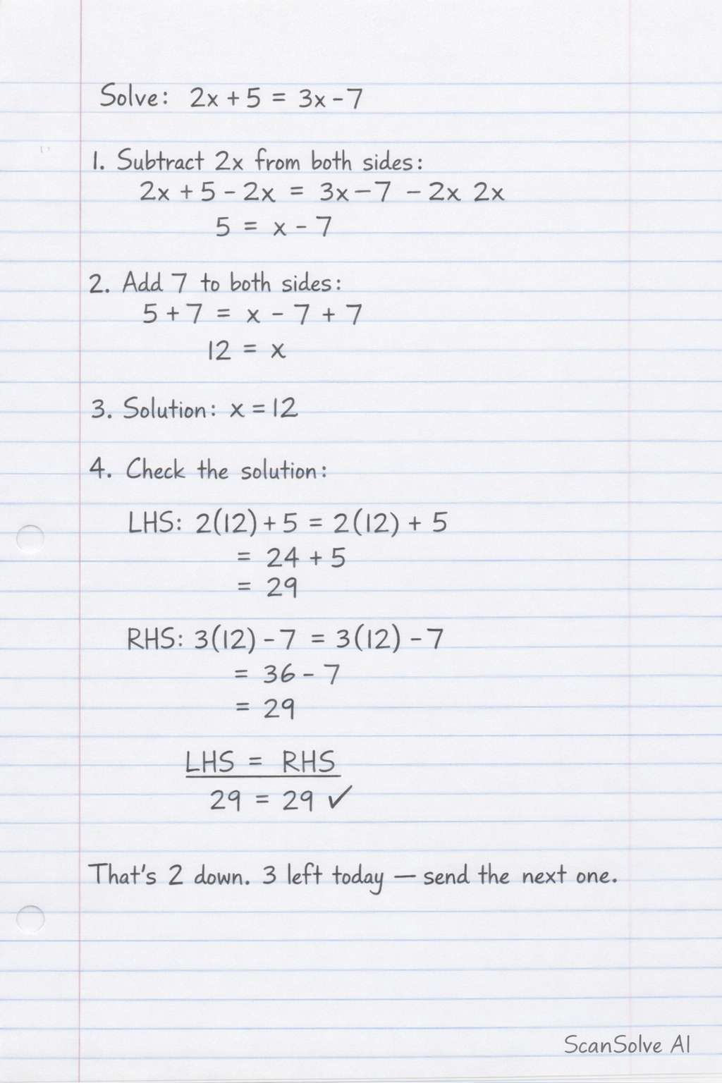 Handwritten step-by-step solution preview