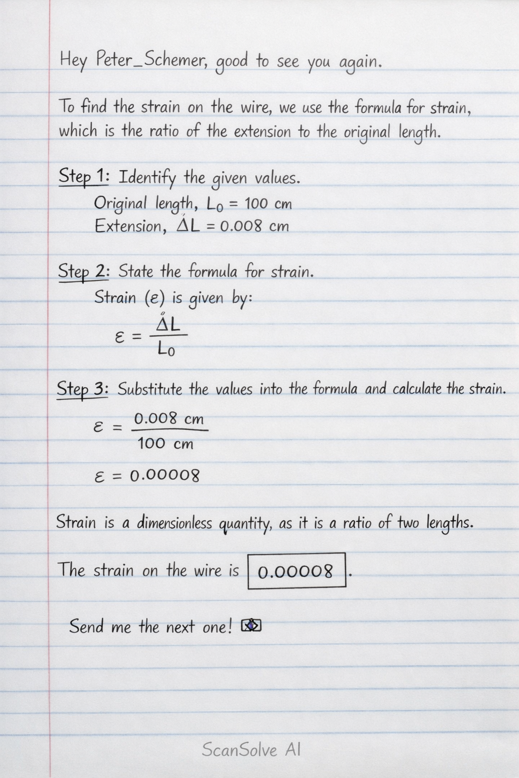 Handwritten step-by-step solution preview