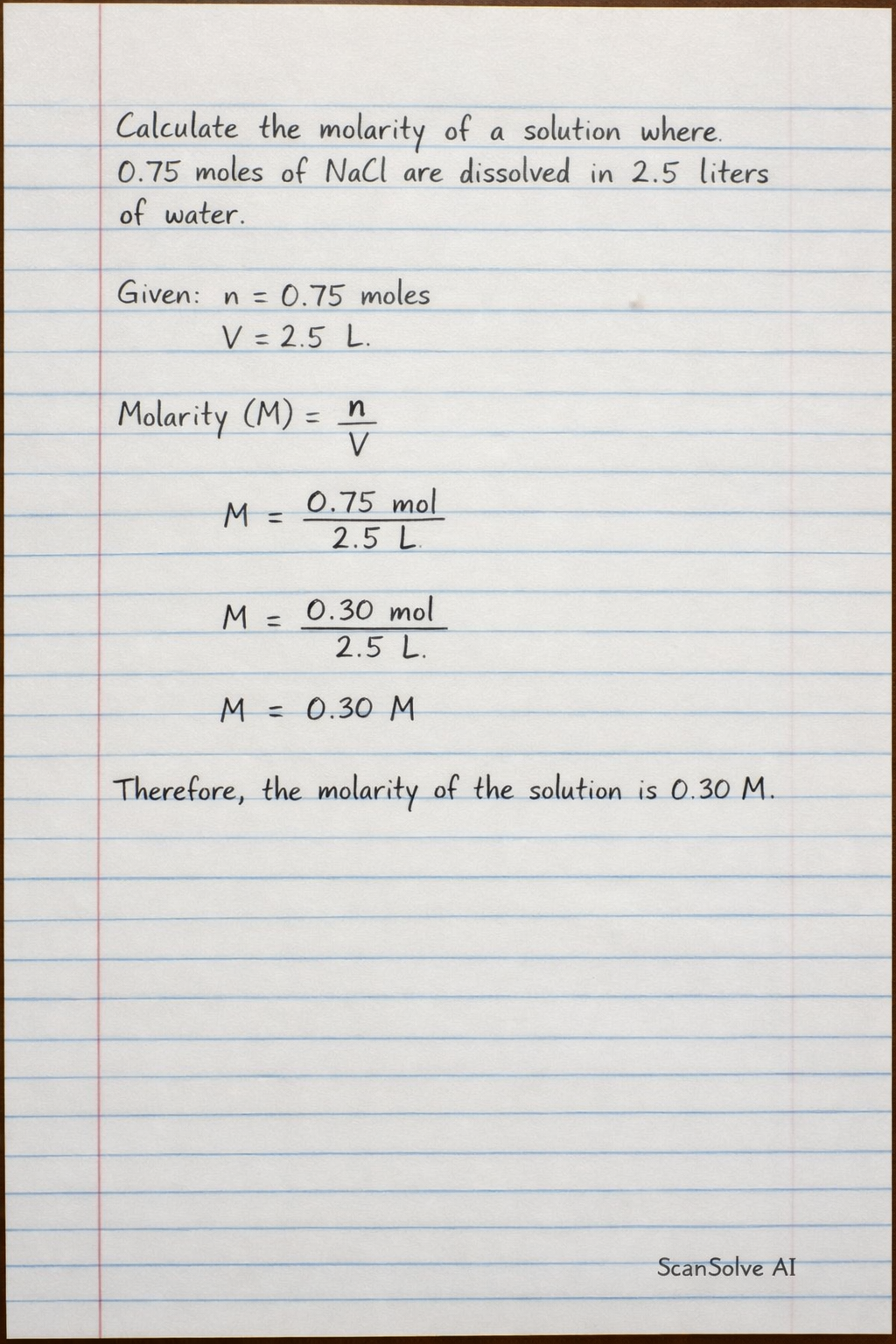 Handwritten step-by-step solution preview