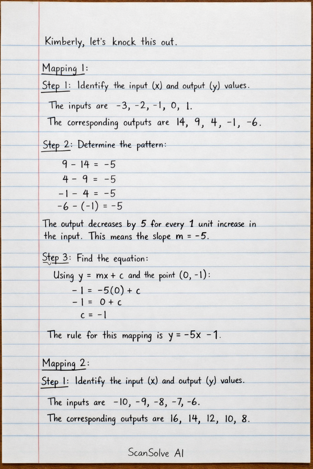 Handwritten step-by-step solution preview
