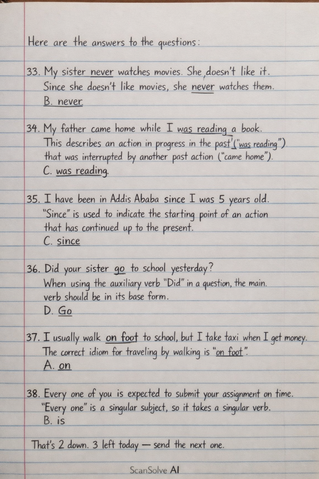 Handwritten step-by-step solution preview