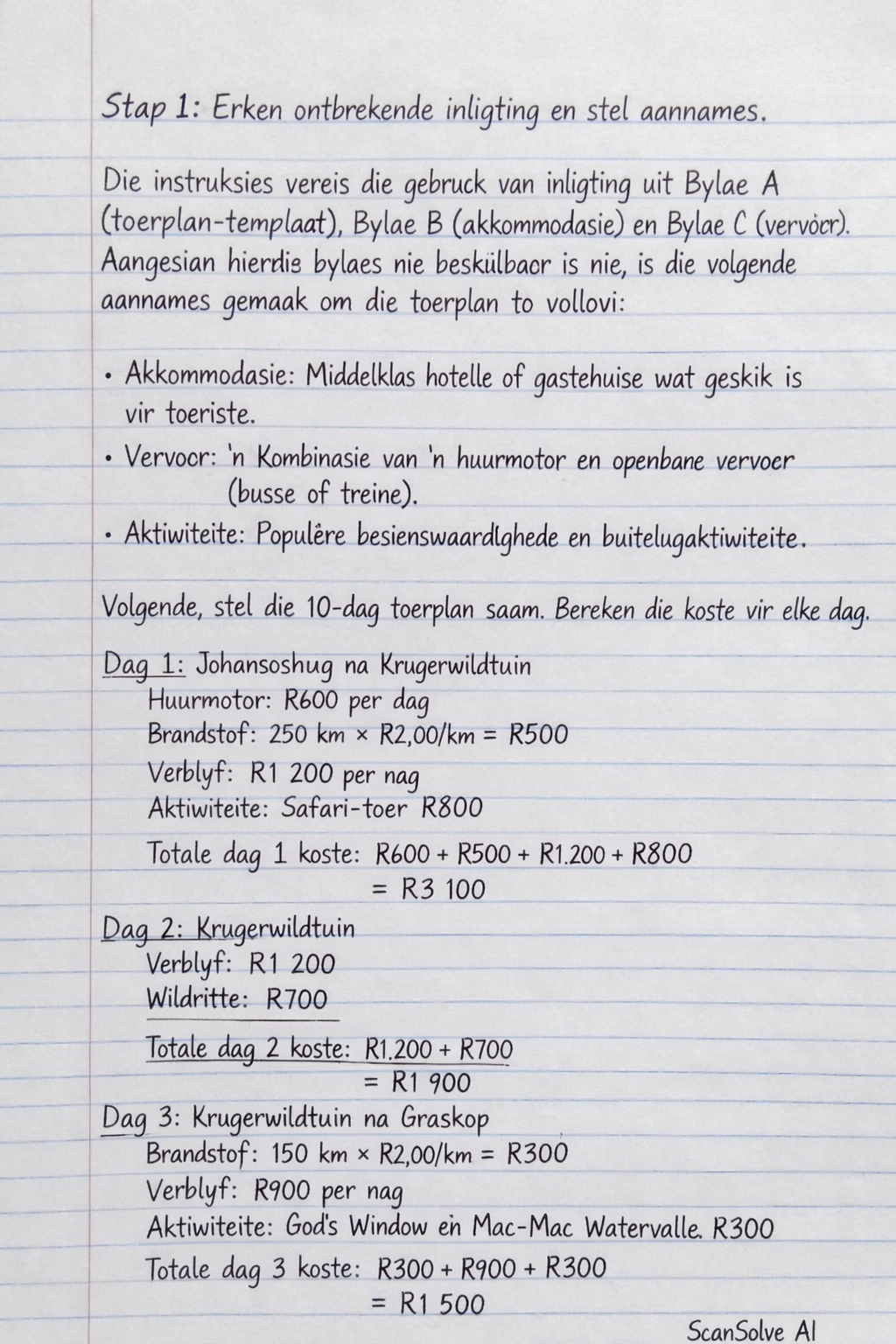 Handwritten step-by-step solution preview
