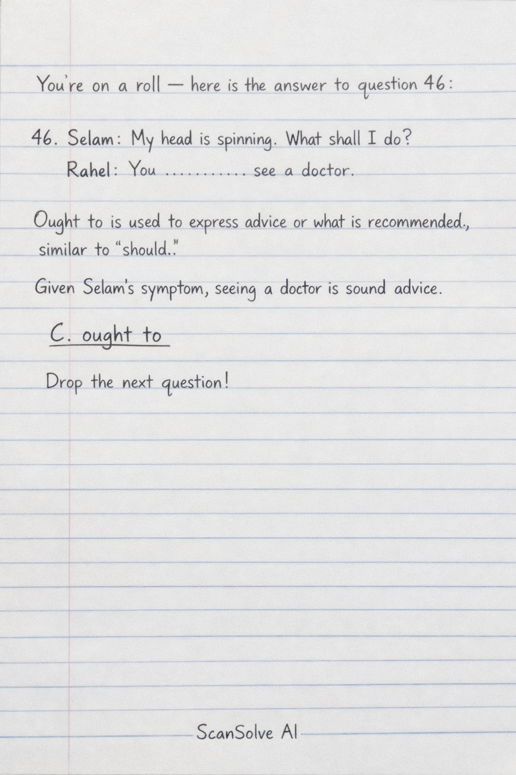 Handwritten step-by-step solution preview