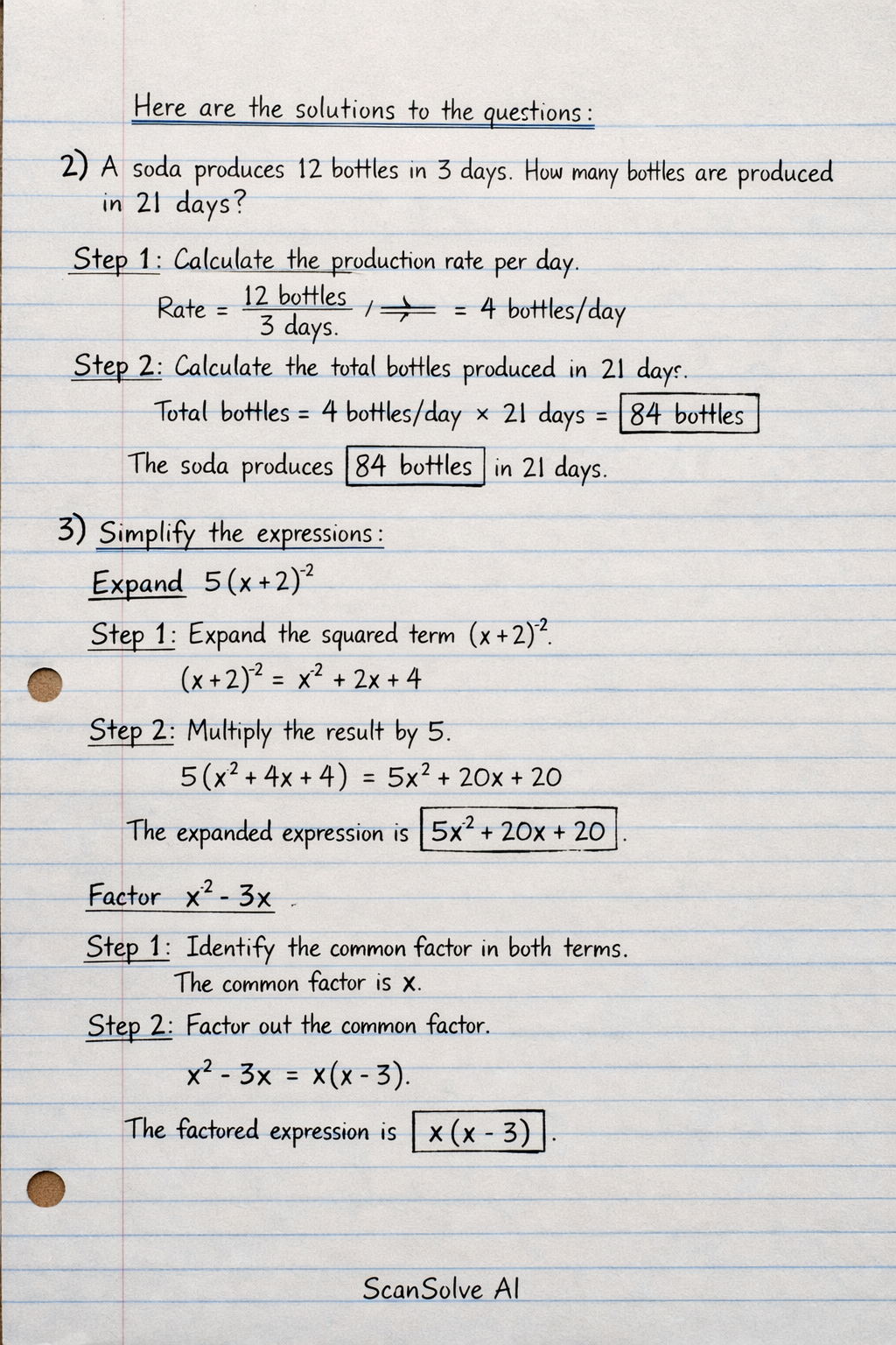 Handwritten step-by-step solution preview