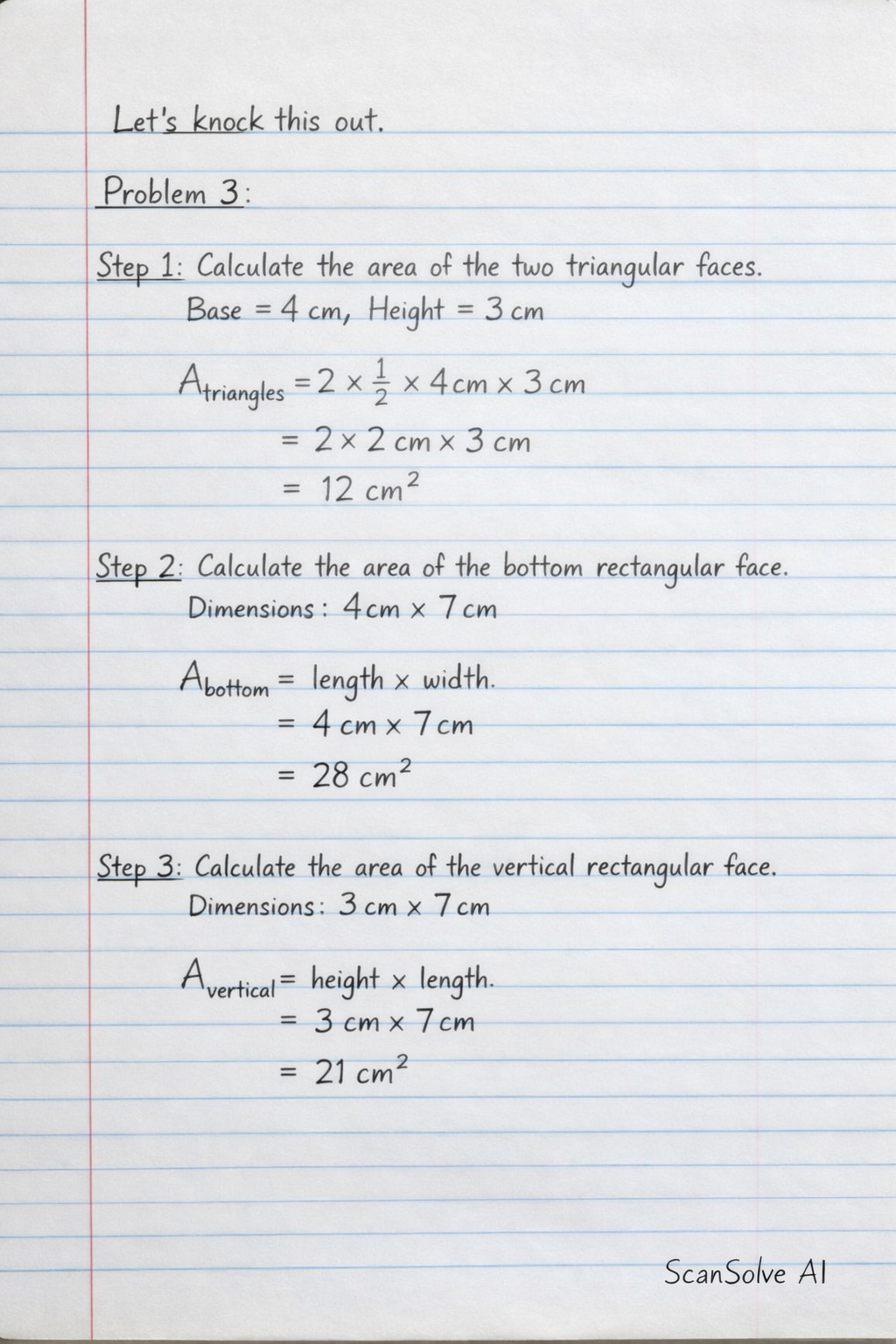 Handwritten step-by-step solution preview