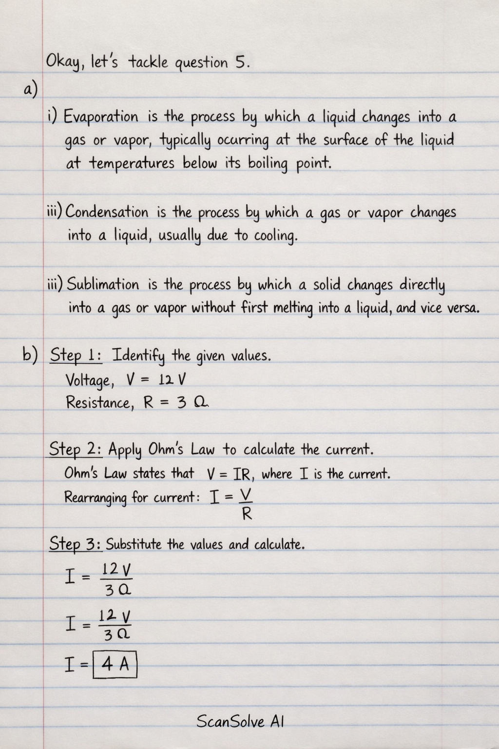 Handwritten step-by-step solution preview