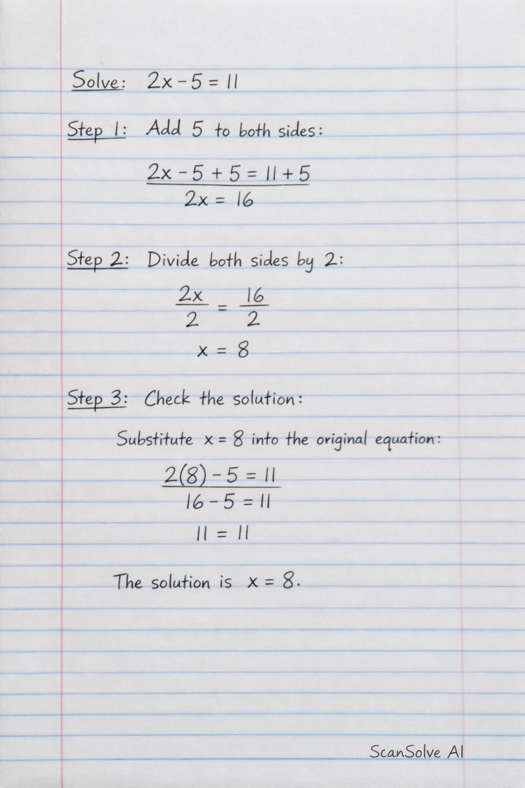 Handwritten step-by-step solution preview