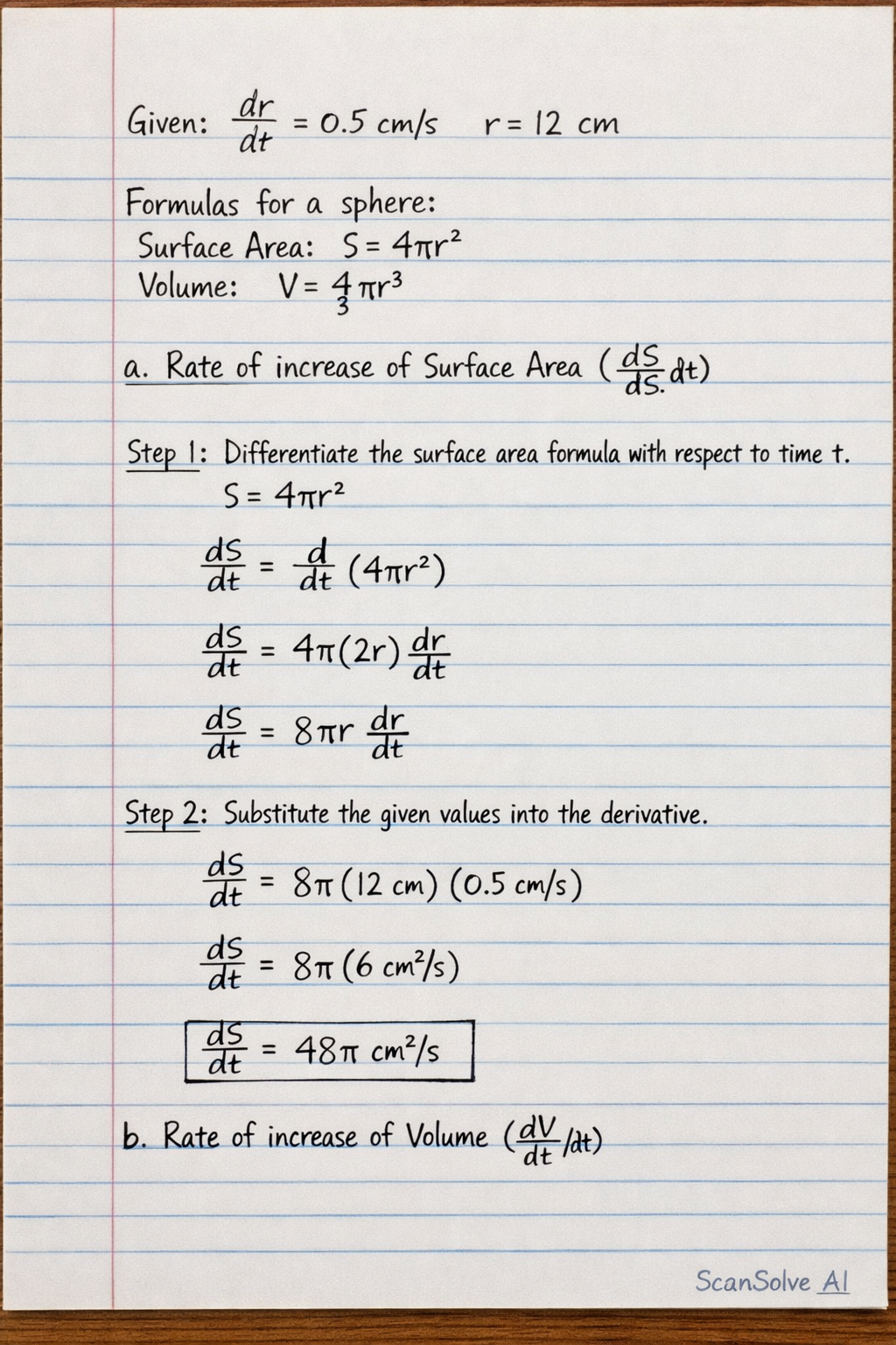 Handwritten step-by-step solution preview