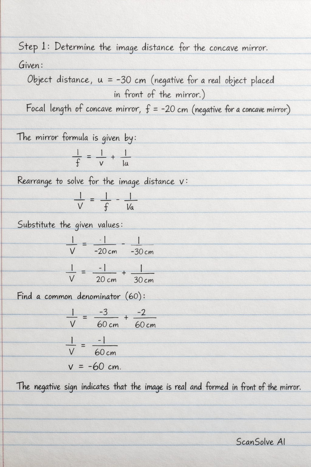Handwritten step-by-step solution preview