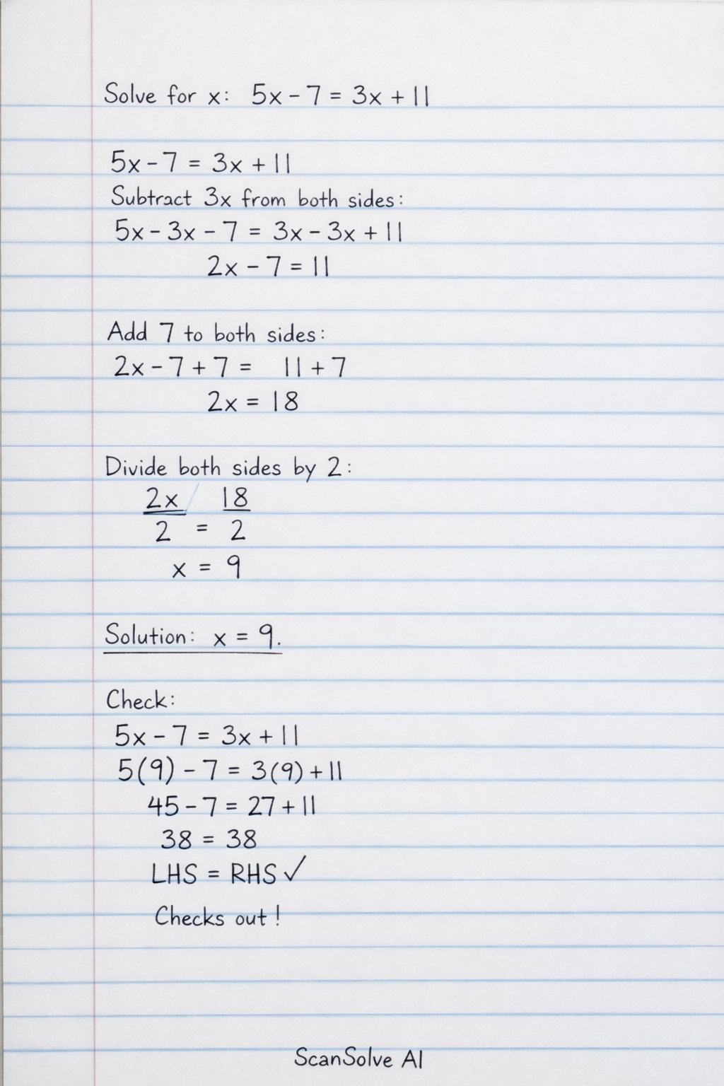 Handwritten step-by-step solution preview