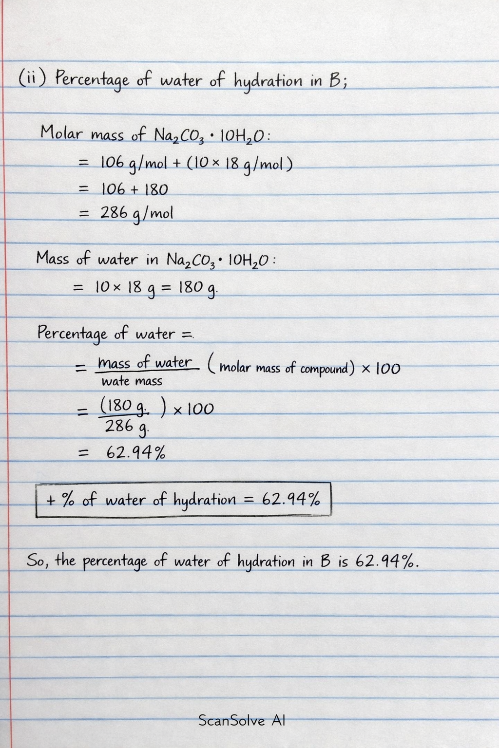 Handwritten step-by-step solution preview