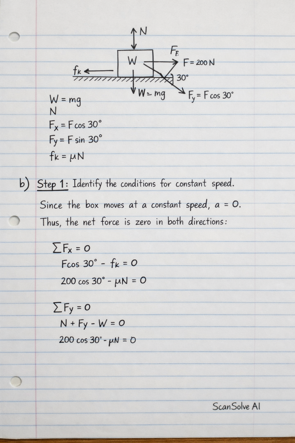Handwritten step-by-step solution preview