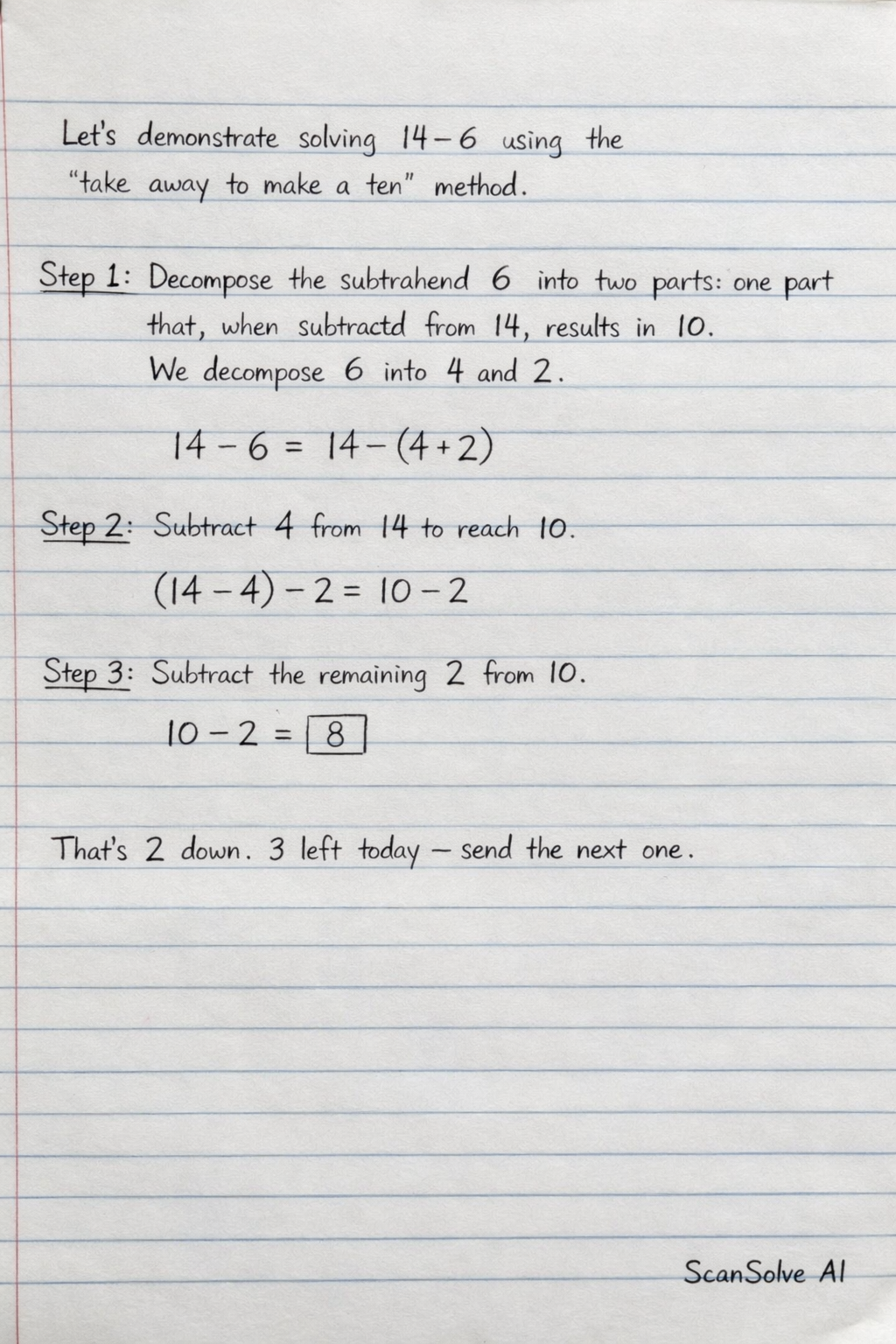 Handwritten step-by-step solution preview