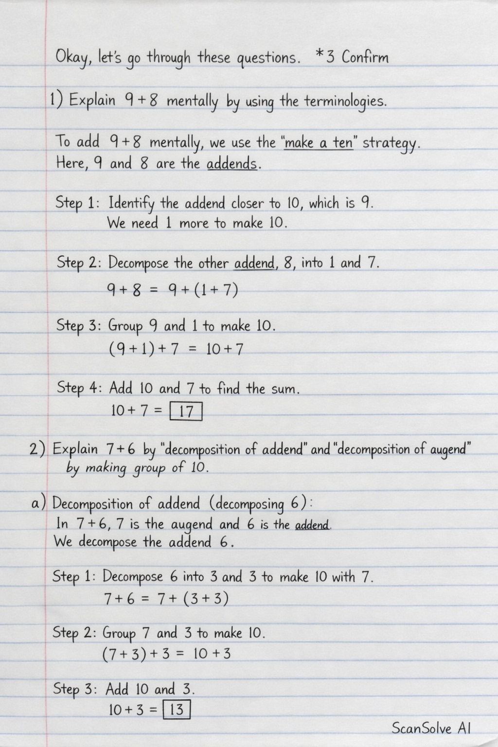 Handwritten step-by-step solution preview