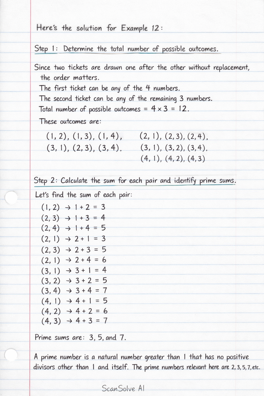 Handwritten step-by-step solution preview