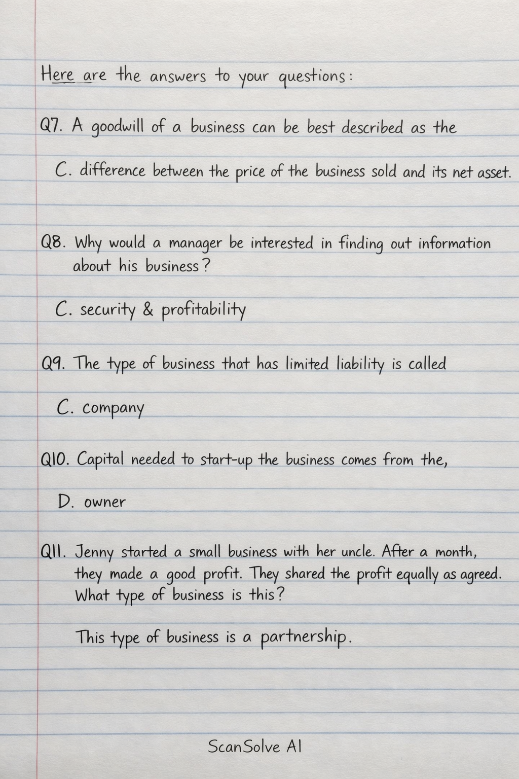 Handwritten step-by-step solution preview