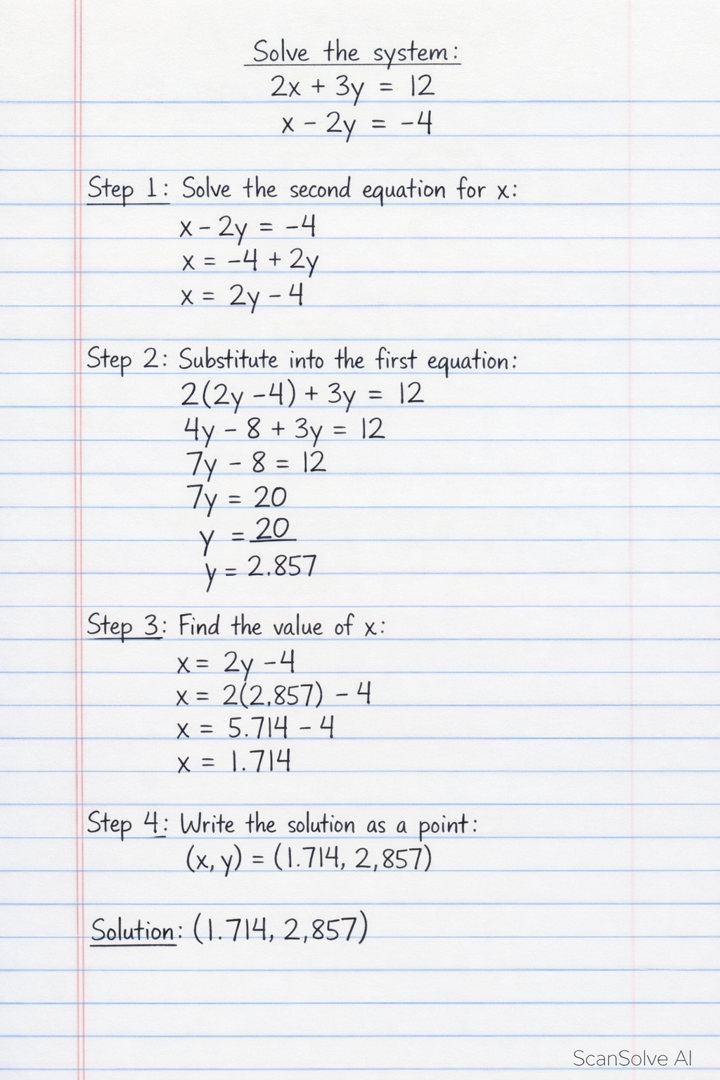 Handwritten step-by-step solution preview