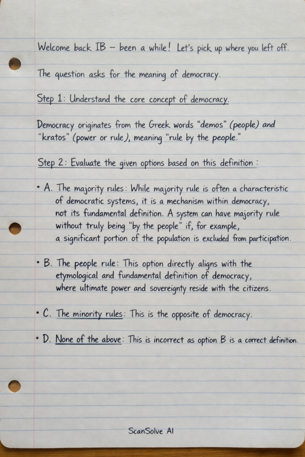 Handwritten step-by-step solution preview