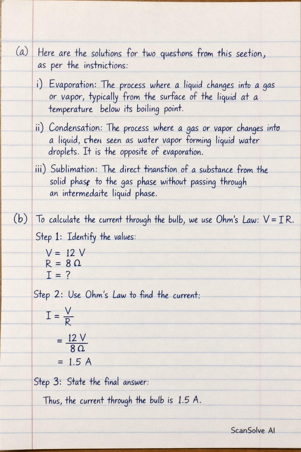 Handwritten step-by-step solution preview