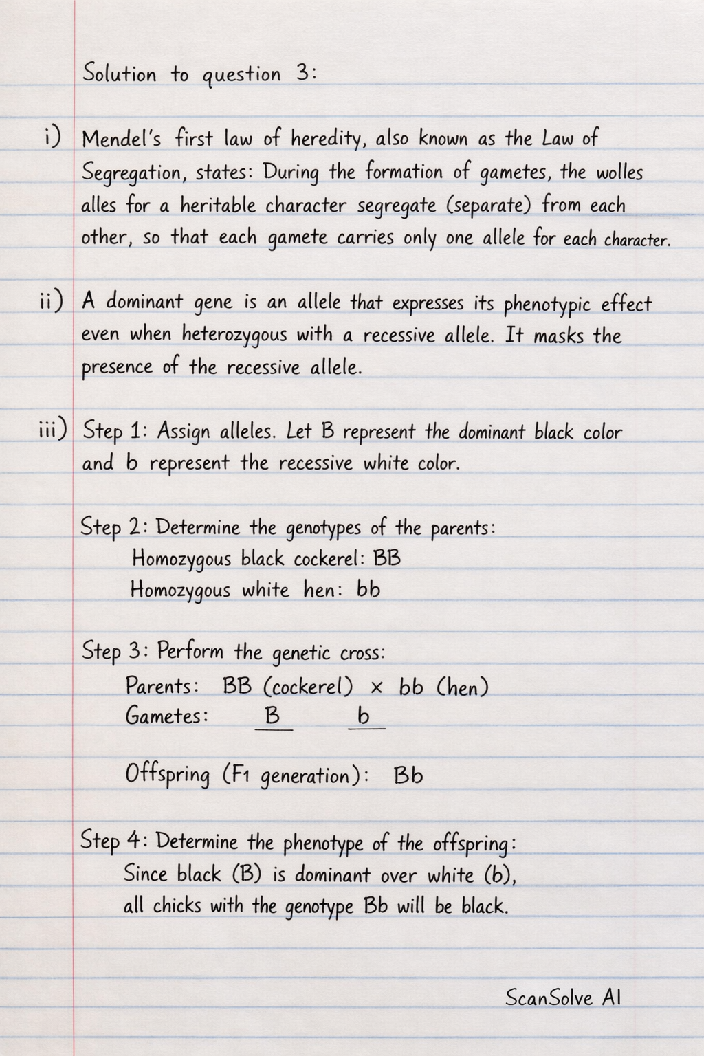 Handwritten step-by-step solution preview