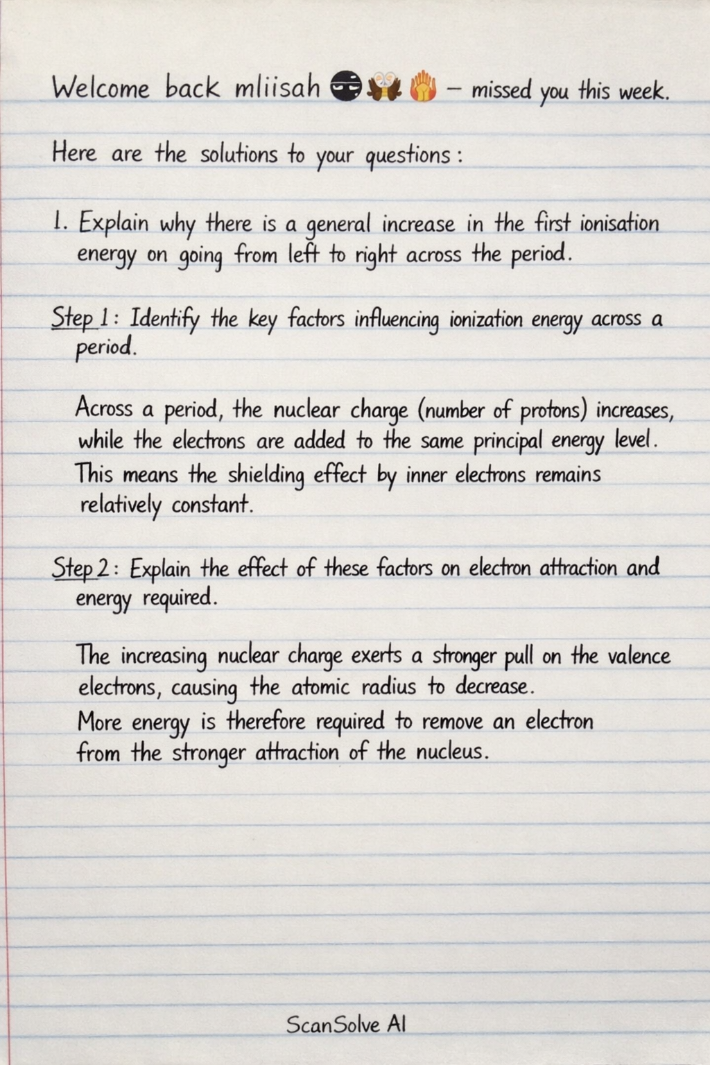Handwritten step-by-step solution preview