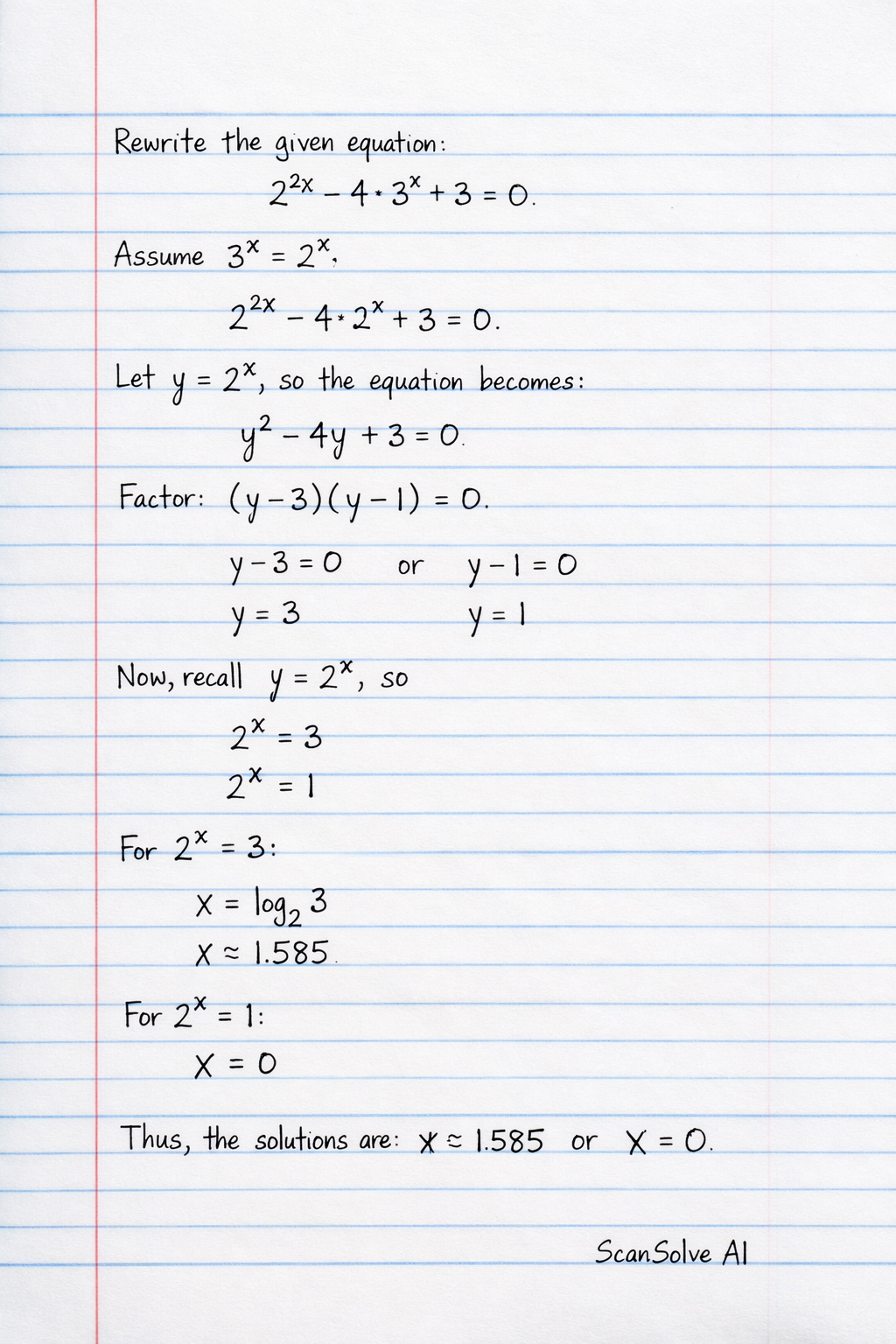 Handwritten step-by-step solution preview