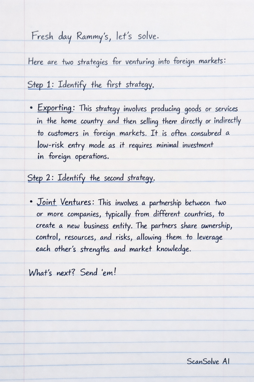 Handwritten step-by-step solution preview