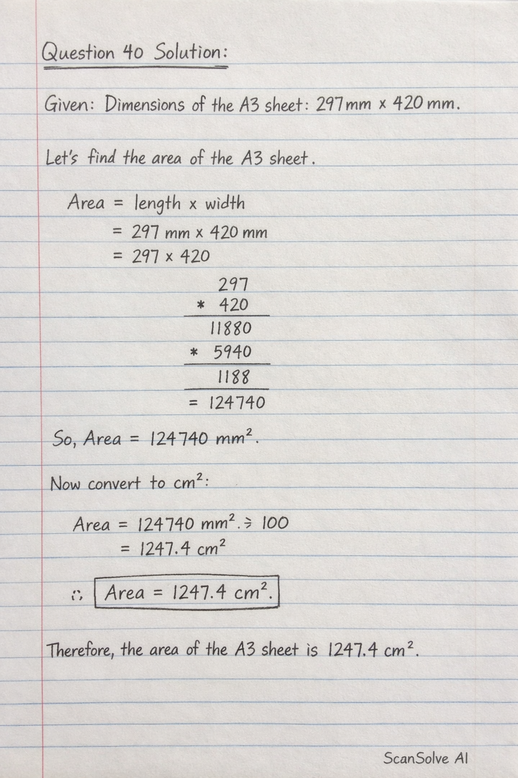 Handwritten step-by-step solution preview
