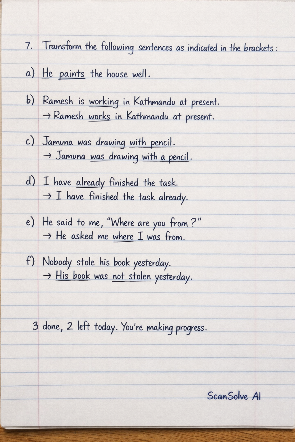 Handwritten step-by-step solution preview