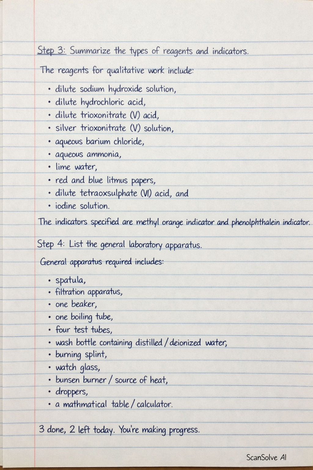 Handwritten step-by-step solution preview