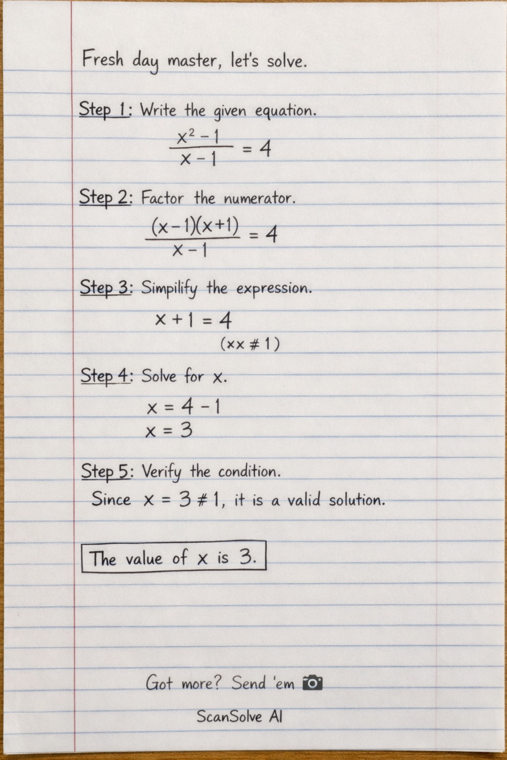 Handwritten step-by-step solution preview