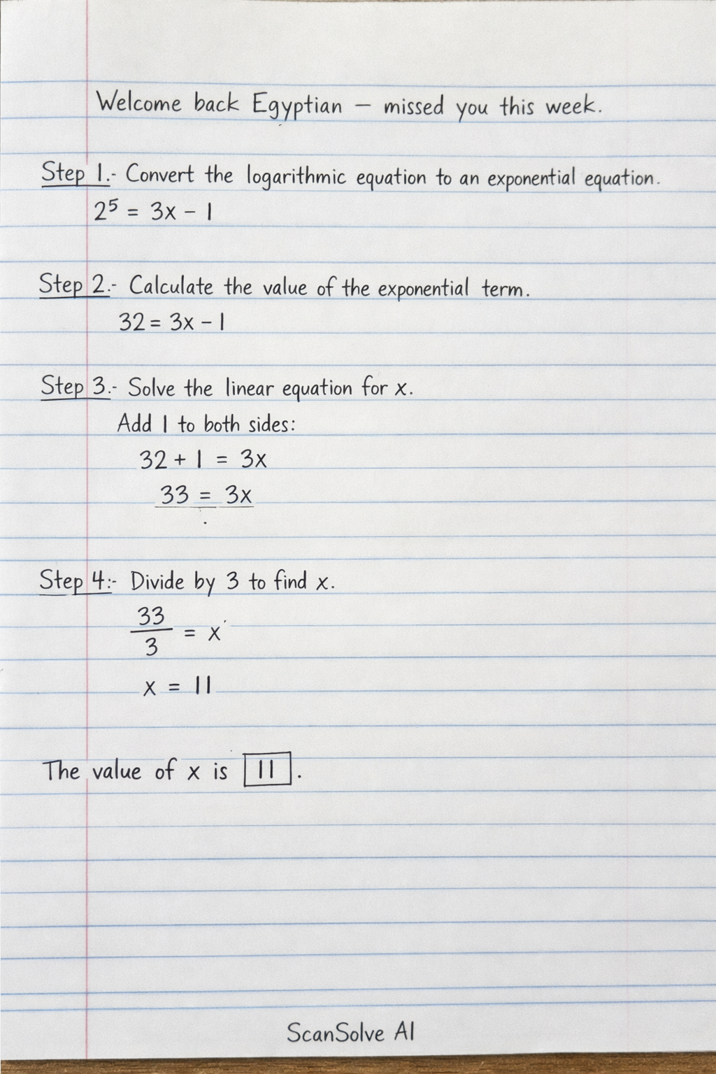 Handwritten step-by-step solution preview