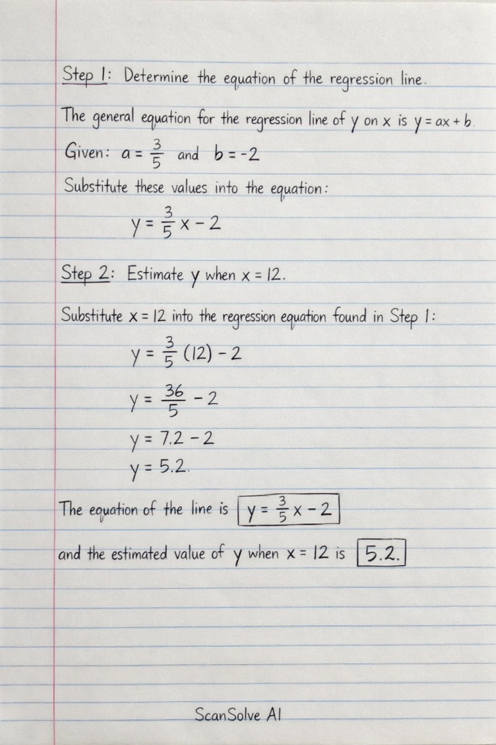 Handwritten step-by-step solution preview