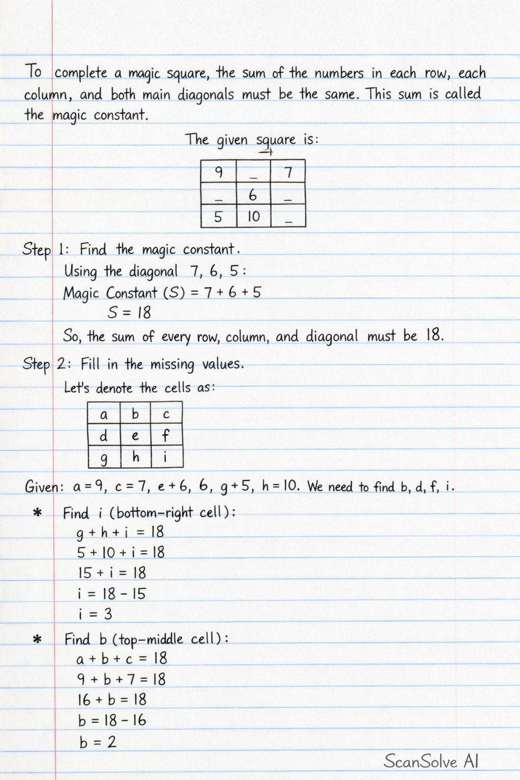 Handwritten step-by-step solution preview
