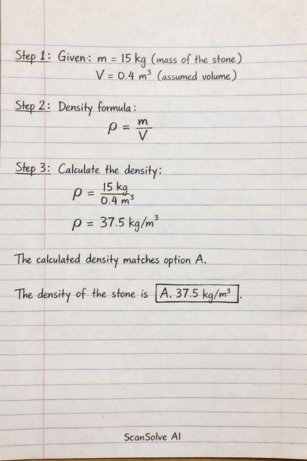 Handwritten step-by-step solution preview