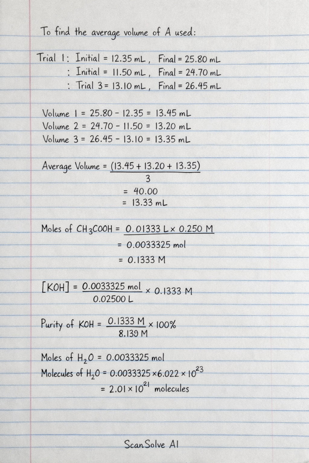 Handwritten step-by-step solution preview